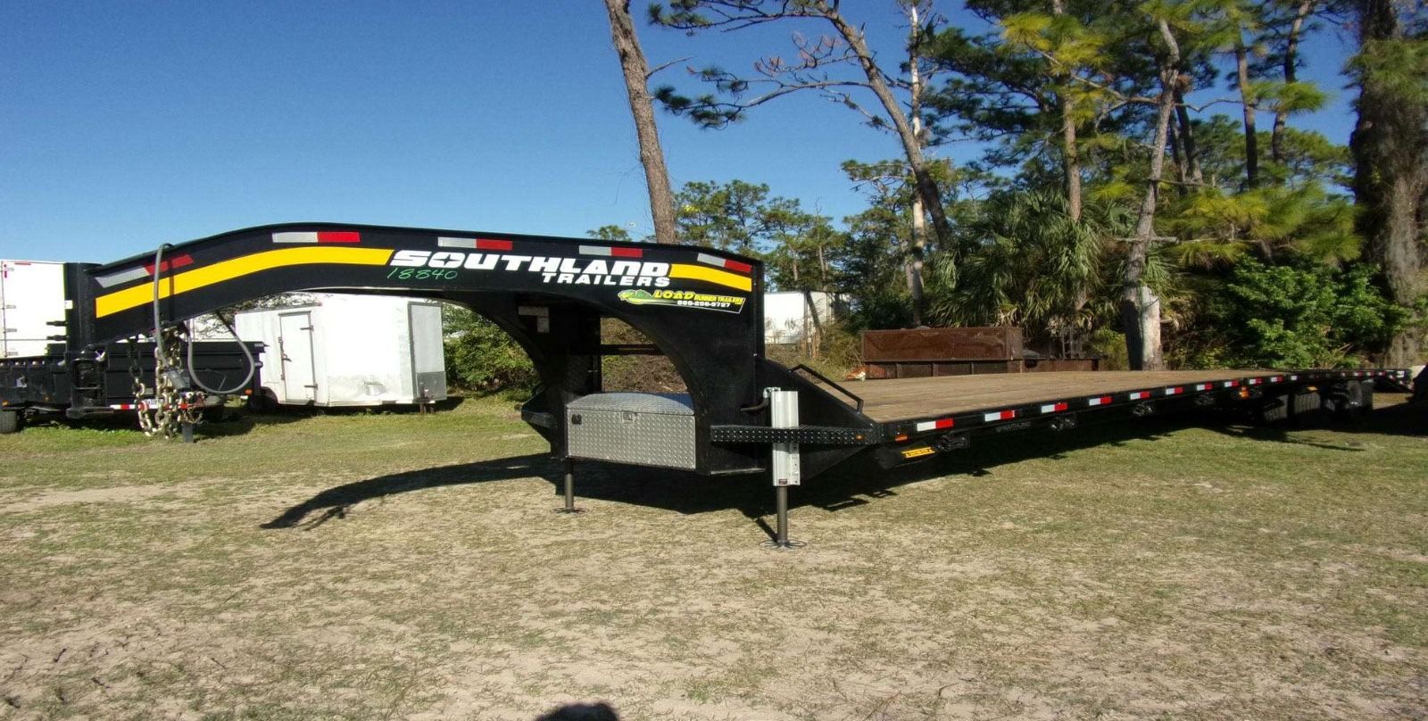 Flatbed Gooseneck Trailer 24,000lb 8.5x40