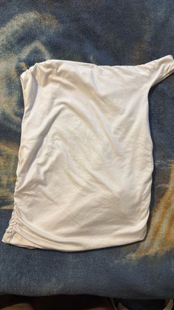 White Off-Shoulder Crop Top