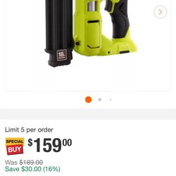 Ryobi Nailer