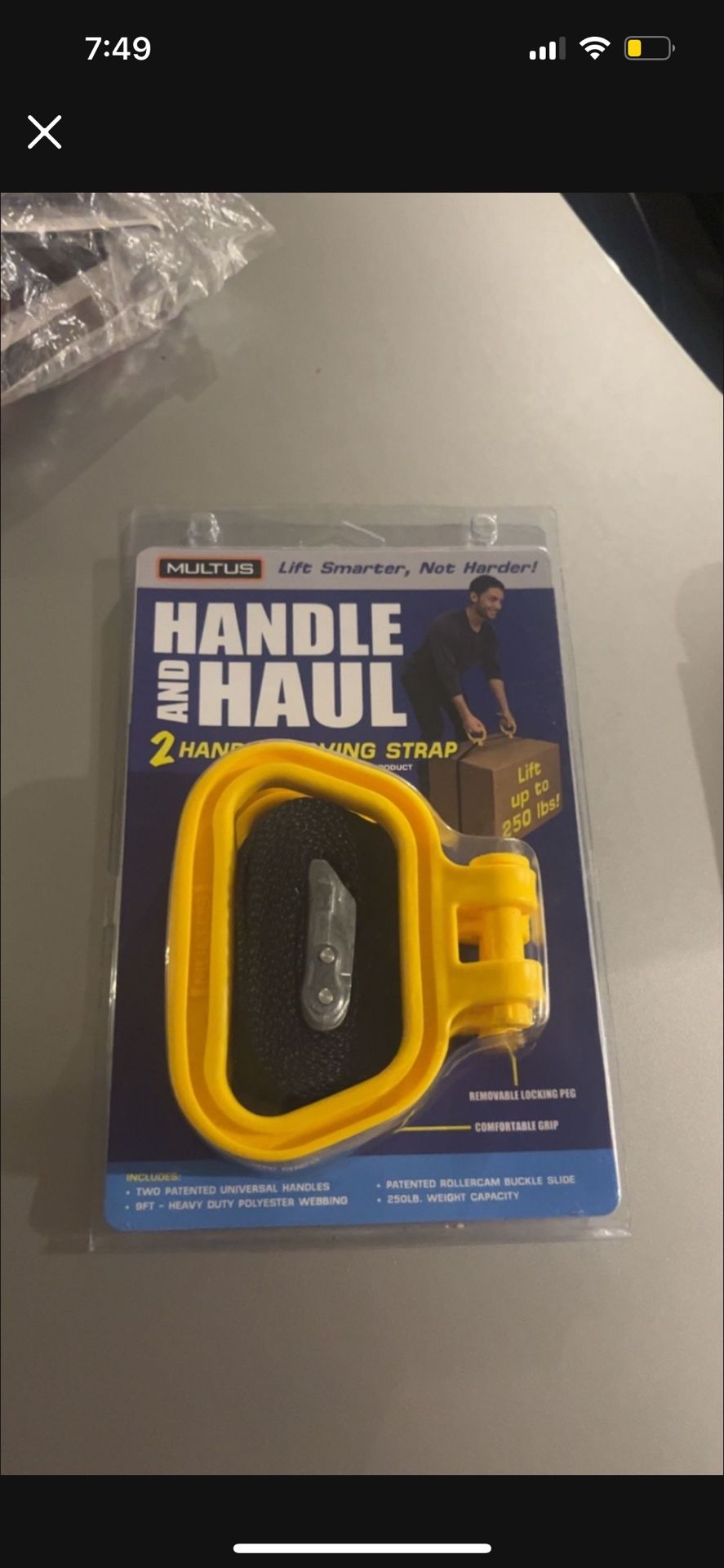 Handle And Haul Straps