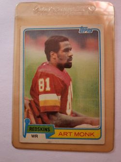 81 Topps Art Monk Rookie