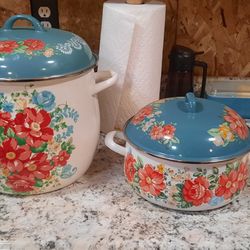 Pioneer Woman Stock Pots, Brand New
