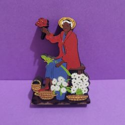 Sheila's Wooden Decor 2.5" Hour Lady Charleston S.C., Custom Wood Gift  2007.