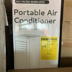 5,000 BTU 115-Volt 3-in-1 Portable Air Conditioner Unit Cools up to 150 sq. ft. with Dehumidifier and Remote in White