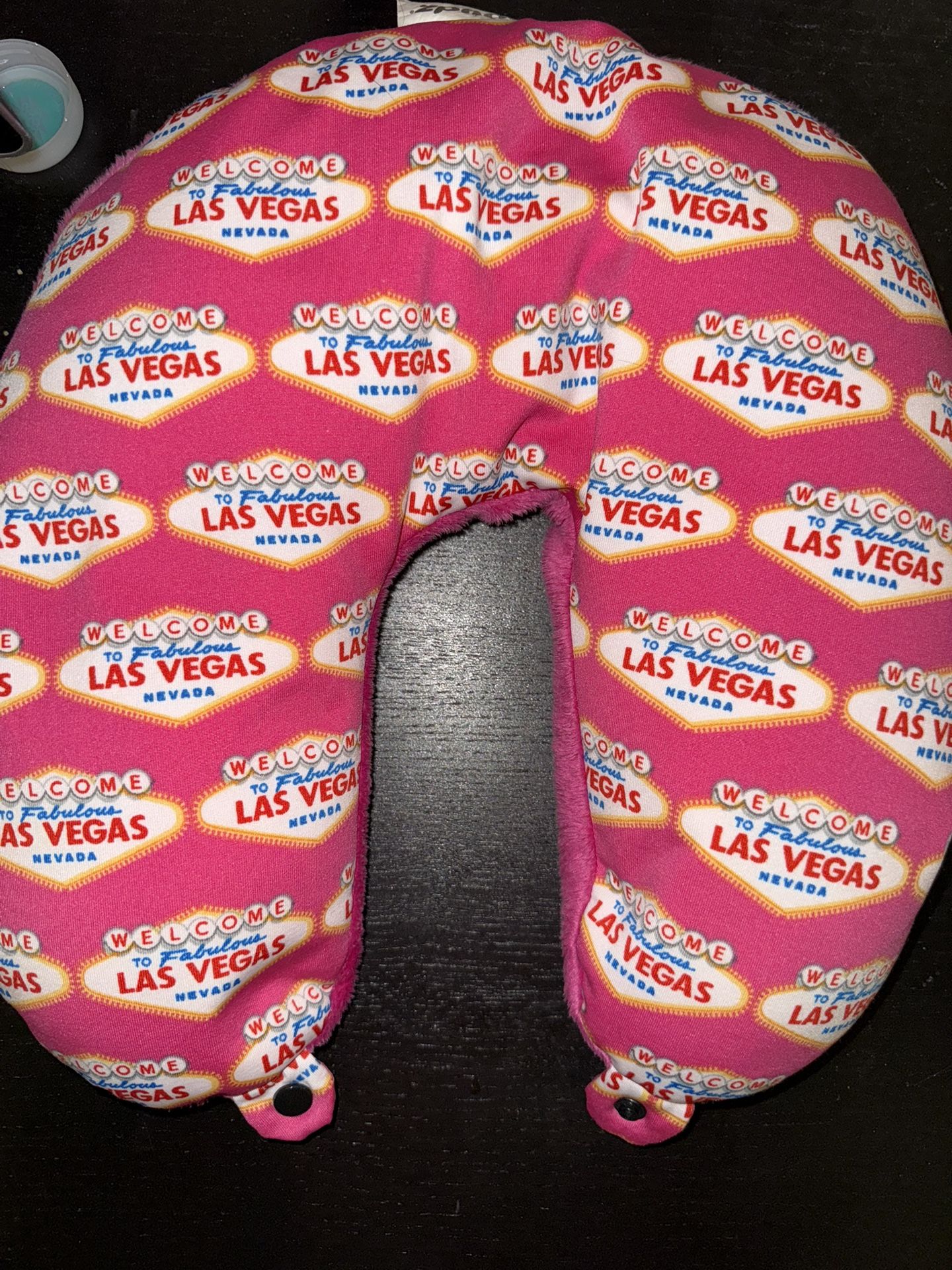 Pink Las Vegas Neck Pillow