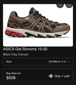 ASICS Gel-Sonoma 15-50
Black Clay Canyon