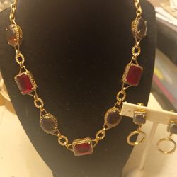 Rare Vintage Red And Amber 