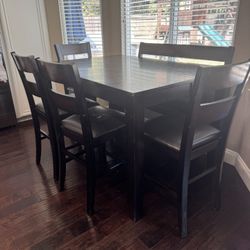 Mango Wood Dining Table With Chairs And A Bench
