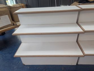 White wood display