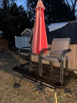 Table Chairs And Umbrella Patio Set!