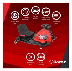 Crazy Cart Electric Drift Cart - $500