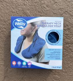 Brand new Welby Therapy Neck & Shoulder Wrap & Pouch, hot/cold, weighted
