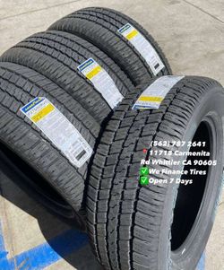 275/60R20 Goodyear Wrangler SR-A New Set of Tires Installed and Balanced Set de Llantas Nuevas Instaladas y Balanceadas