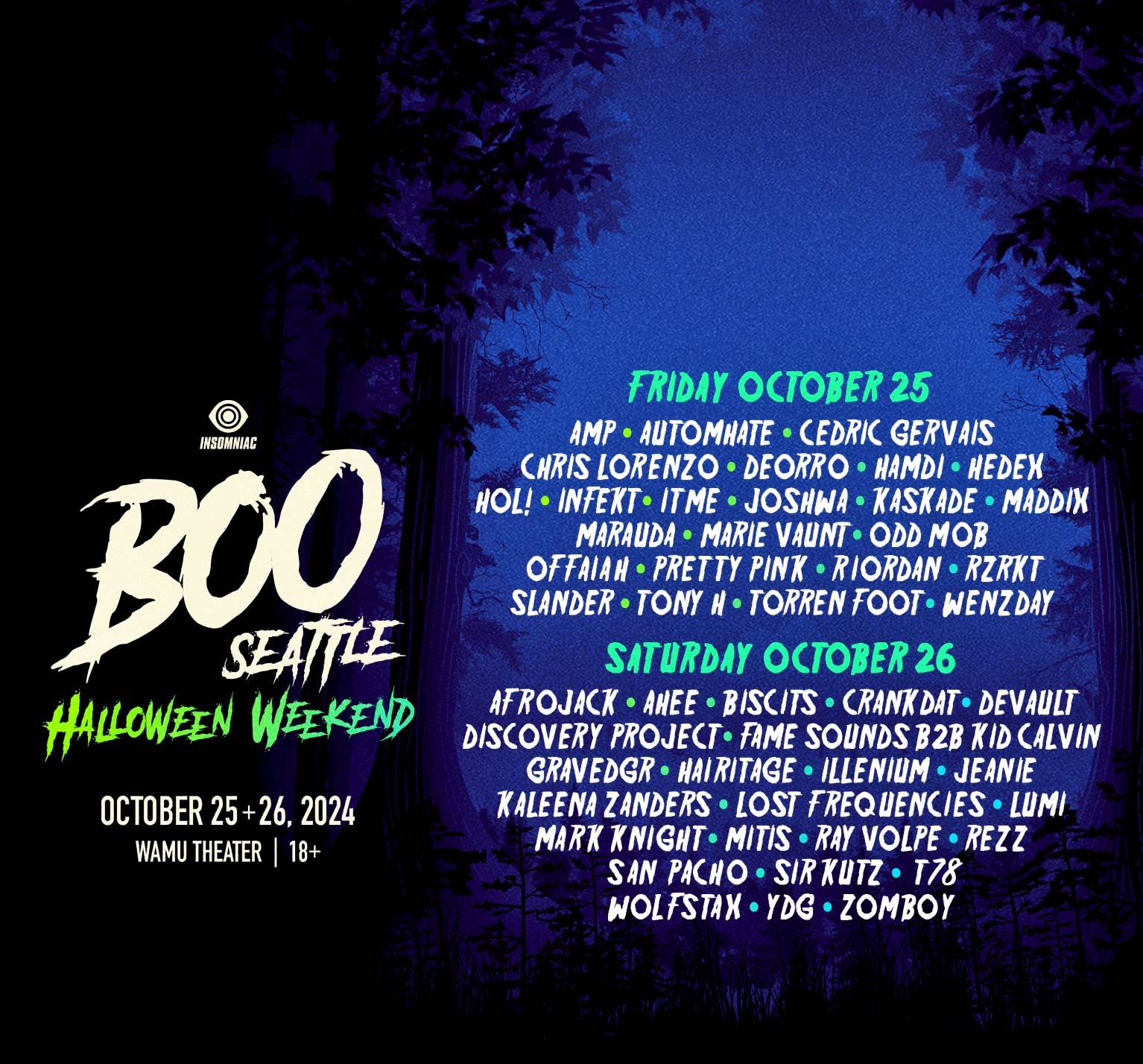 (Pending) 2 Day GA Pass Boo Seattle 2024