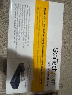StarTech Thunderbolt 3 Dock USB-C Dual 4K 60W PD