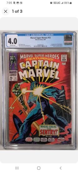 🔥MARVEL SUPER-HEROES #13 CGC 4.0 1ST APPEARANCE OF MS MARVEL COMICS 1968