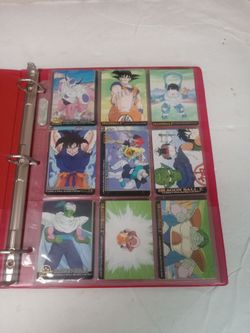 Lot of 19 Dragon Ball Z Comic Cards in Nice Binder