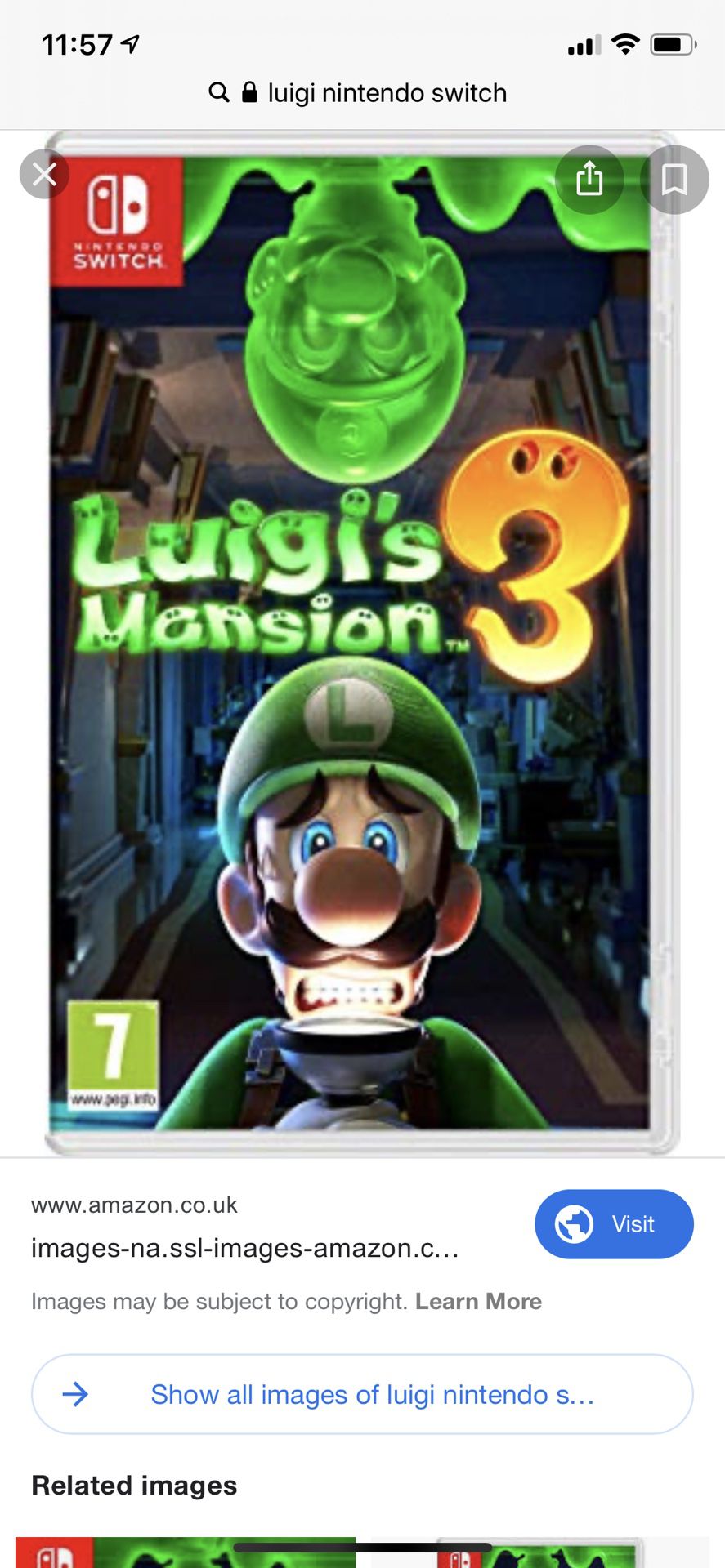 Luigi Mansion 3 brand new nintendo switch