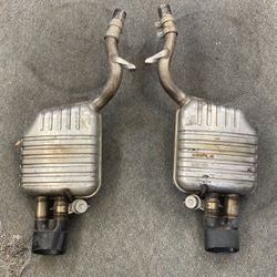 OEM 2007-2008 Audi RS4 Exhaust Muffler Set W/ Tips