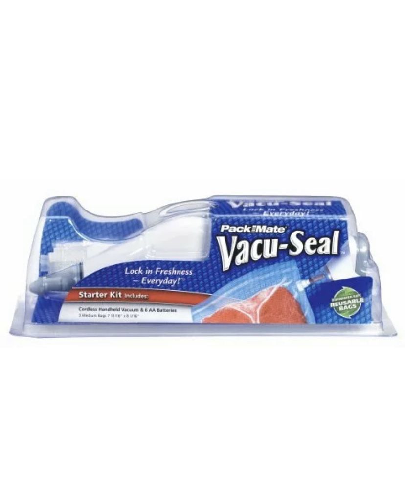 Packmate Vacu-Seal Starter Kit with Handheld Vacuum and Bags
