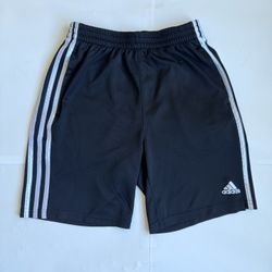 Boys Adidas Basketball Athletic  Shorts Black/White Size Large