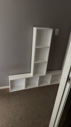 4 1/2 X 4 1/2 White T With 6 Inch Shelves