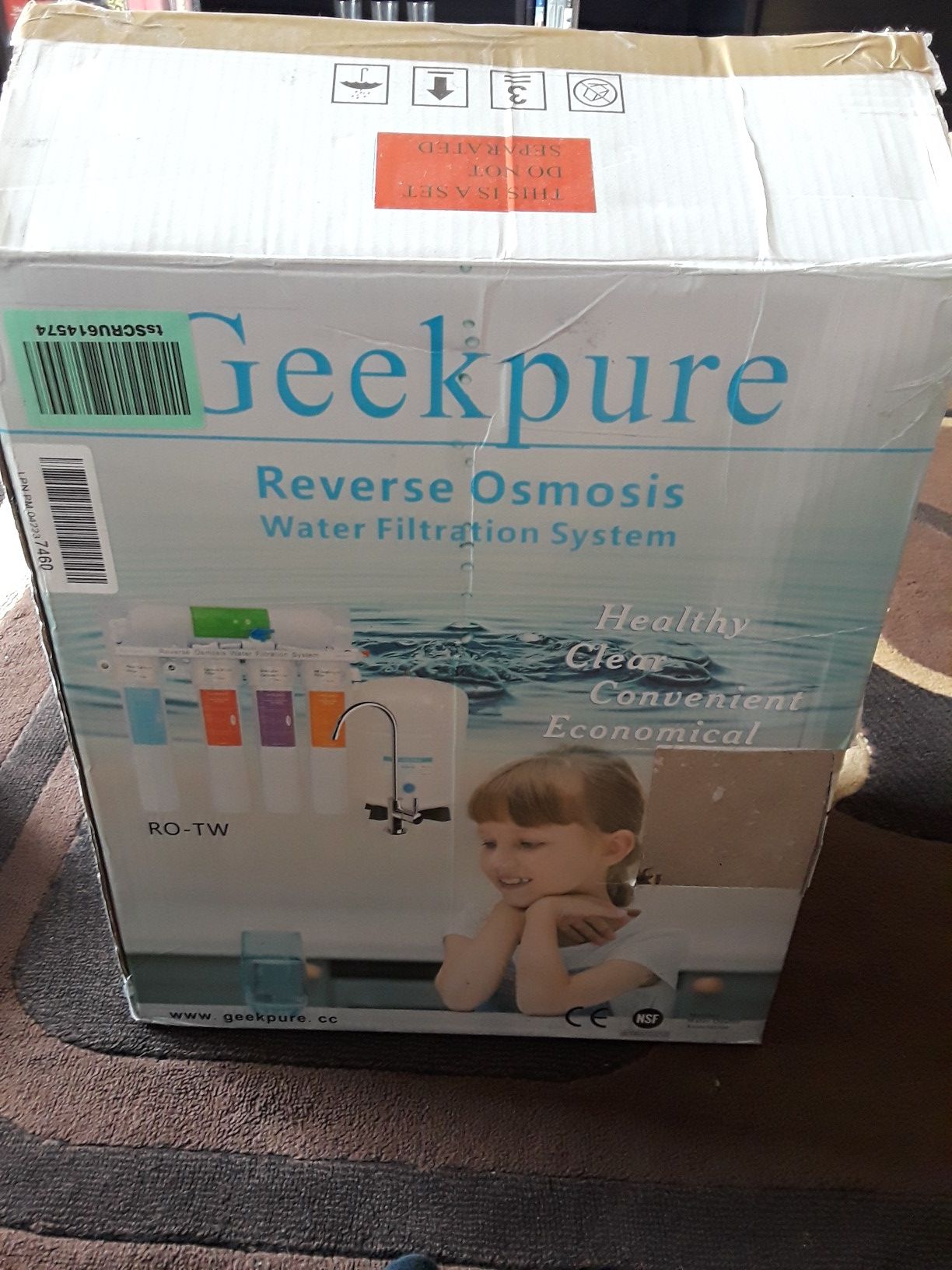Greek pure reverse osmosis water filtration system