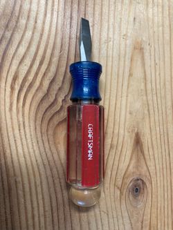 Very RARE Craftsman #41586 Stubby Screwdriver 5/16” Flat Head Full Grip (USA)