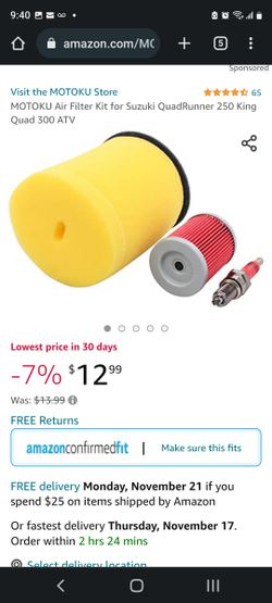 Air Filter Kit for Suzuki