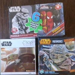 Lot Of Starwars Jigsaw Puzzles