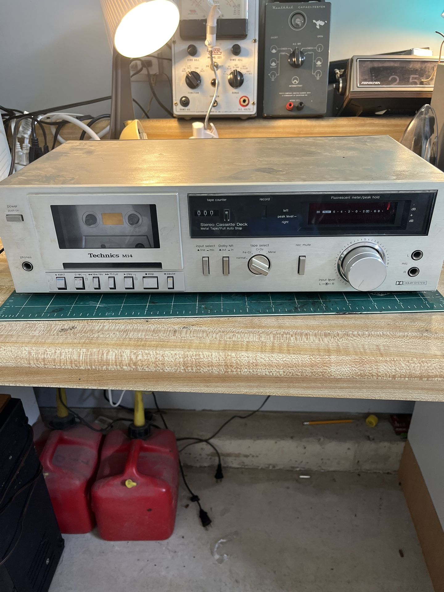 Technics Rs-M14 Cassette Deck For Parts/Repair