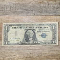 1957 star silver certificate  Rare bill