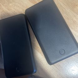 2 portable chargers 