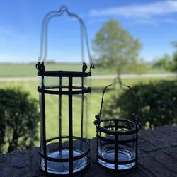 Glass Lantern Set 