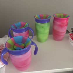 4 spill proof munchkin cups