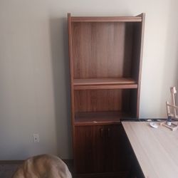 2 Wood Book Shelves