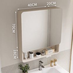 Home Furniture Wall-mounted Vanity Mirror with storage cabinet