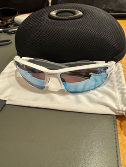 Oakley flak 2.0 XL polished white / prism deep water polarized