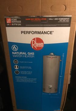 Rheem 50 gallon tank brand new never been open