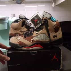 Camo Supreme 5s Size 9 Clean Og All 