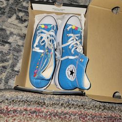 Converse Blue High Tops Size 9