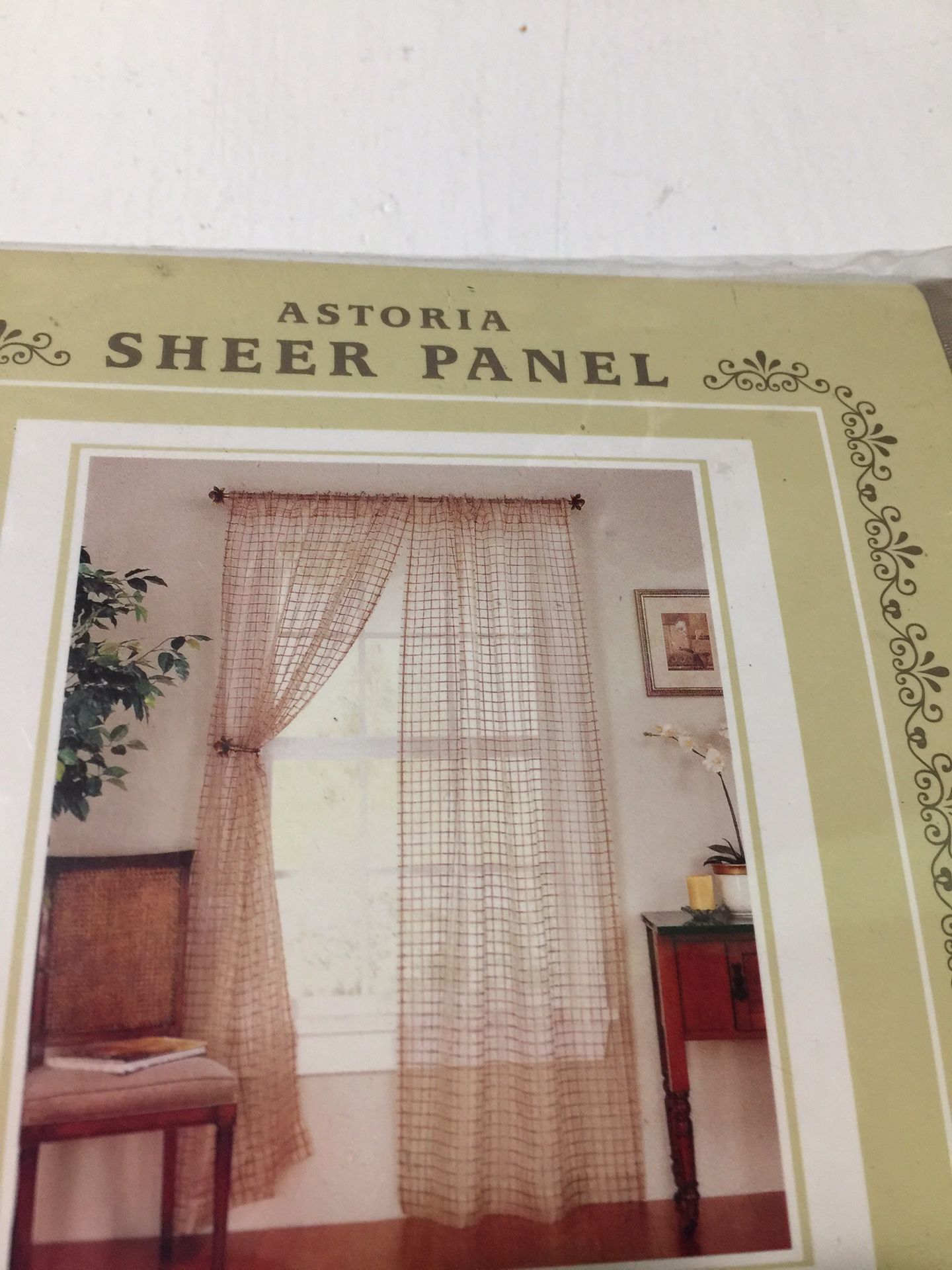 Vintage Home sheer panels ( cream)