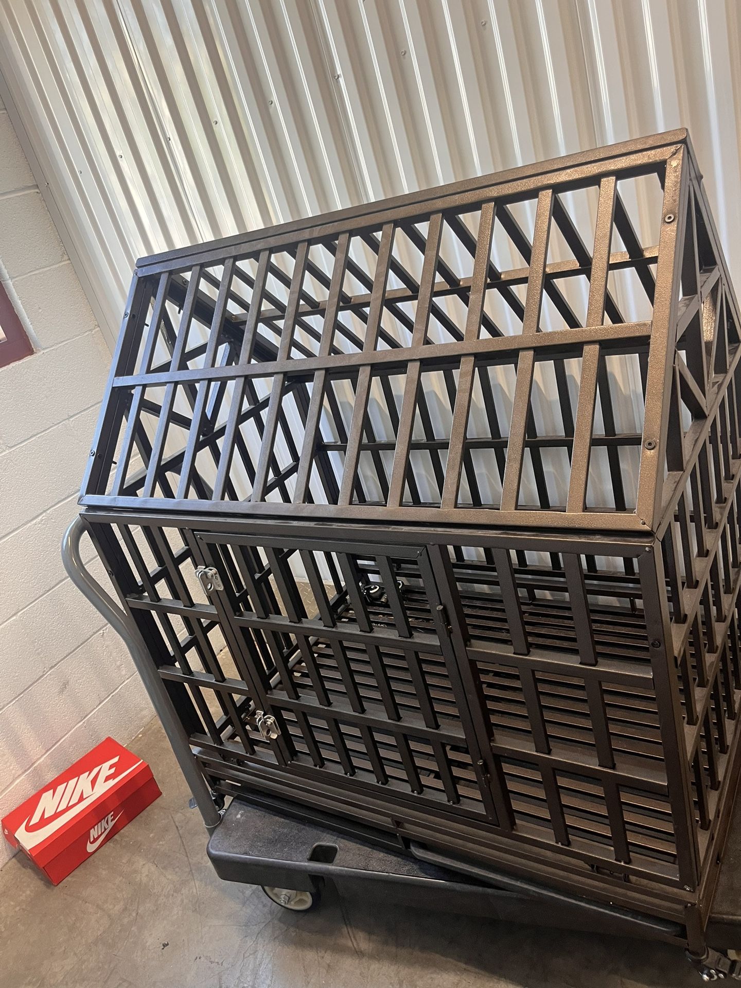 Large dog drop cage