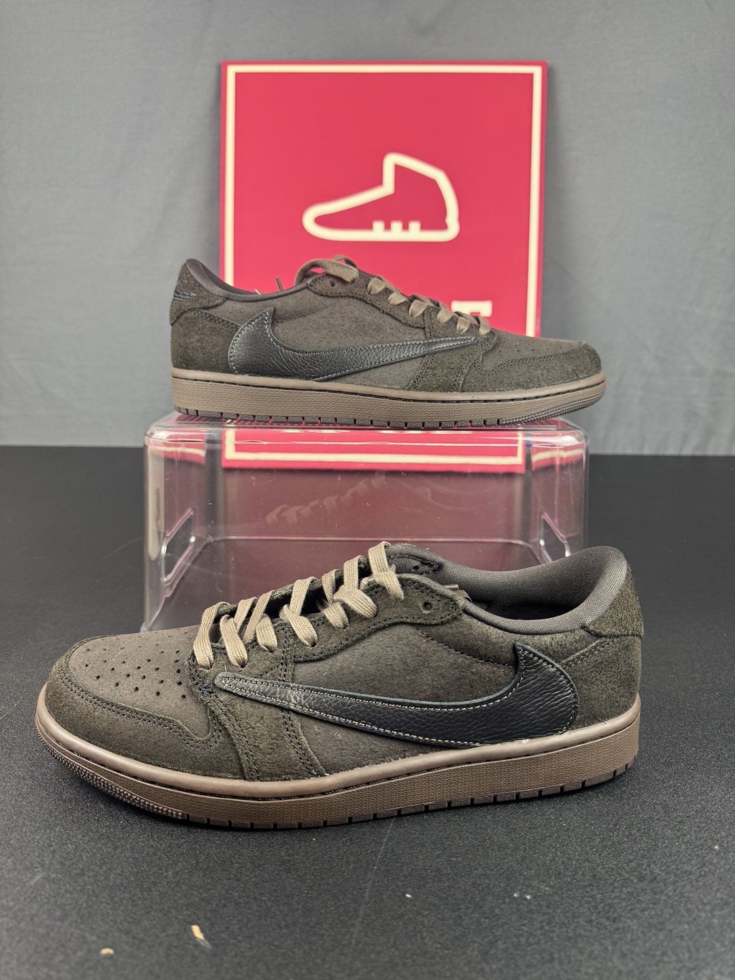 Travis Scott x Air Jordan 1 Retro Low OG SP 'Velvet Brown' sz 10 Brand new