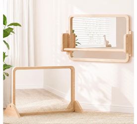 NIB: 3-in-1 Montessori Mirror with Bar, Adjustable Tummy Time Mirror 6M+