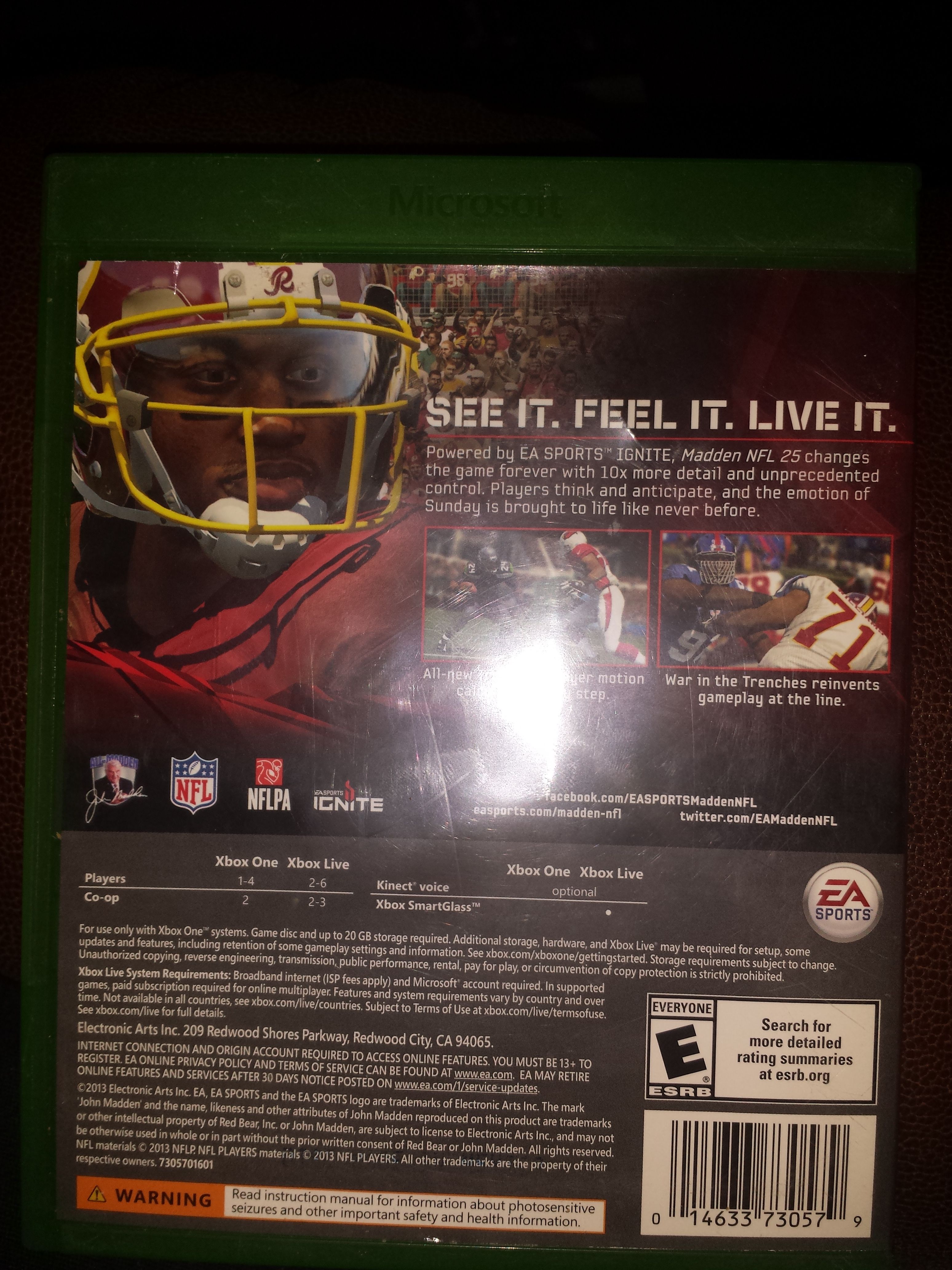 New madden 25th Anniversary Xbox one game
