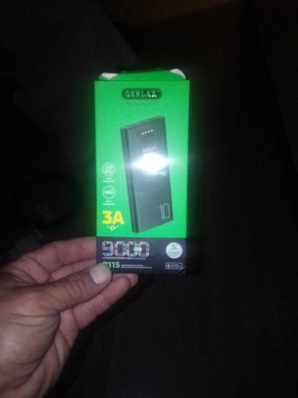 Power Bank Holds 9000 Pwr Bnk