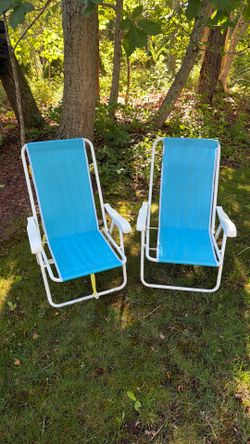 Two used beach chairs in good condition. Both for $15