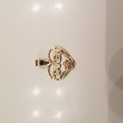 14k necklace charm