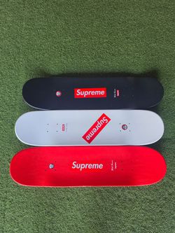 Supreme Box Logo Skateboard Decks Set of 3